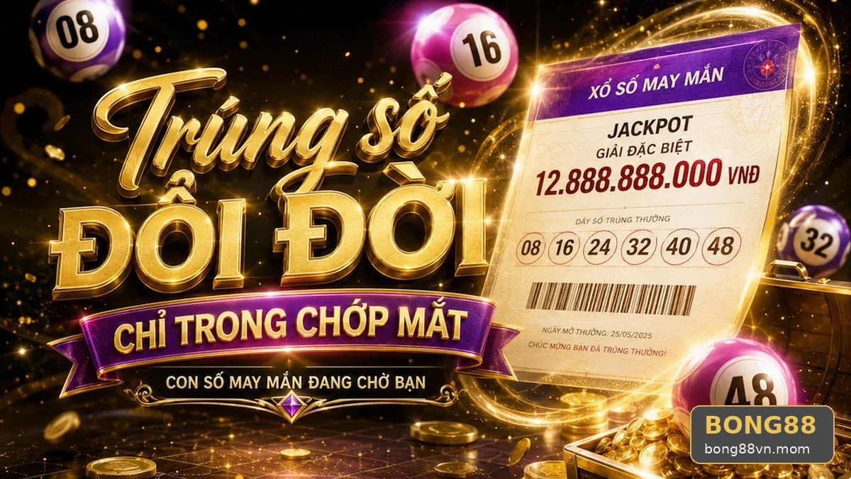 Khung Dò Vé Số Và Bảng Kết Quả Xổ Số Hiện Trên BONG88